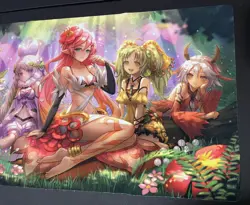 Yugioh Amanda Lapalme Cloth Playmat Traptrix - Mana Moon - 1 Player Play Mat - Image 3