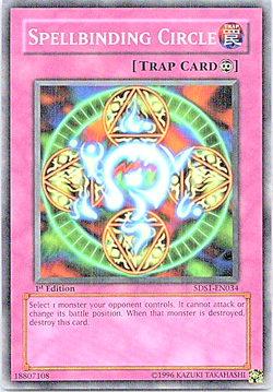 Spellbinding Circle 5DS1-EN034 Yu-Gi-Oh! Light Play 1st Edition - Image 1