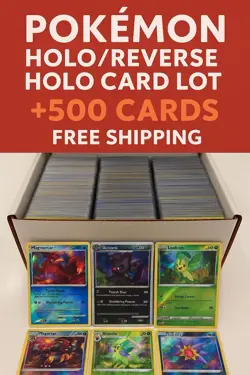 🔥 Pokemon Holo/Reverse Holo Card Lot - 500+ Cards 🔥 - Image 1