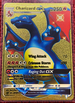 Pokemon Charizard GX 250HP Gold Foil Fan Art Card SV49 / SV94, RARE - Image 1
