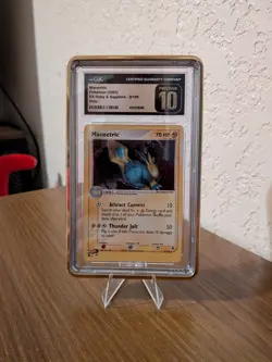 CGC Graded Pristine 10 Manectric Pokemon Card EX Ruby & Sapphire 9/109 Holo Rare - Image 1
