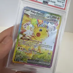 2024 POKEMON SSP EN-SURGING SPARKS SPECIAL ILLUSTRATION RARE PIKACHU EX PSA 10 - Image 2