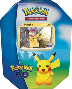 Pokemon Go! Pikachu Tin Trading Card Game New & Factory Sealed - Image 1