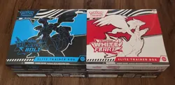 Pokemon S&V Black Bolt and White Flare Elite Trainer Box ETB Set of 2 - Sealed - Image 1