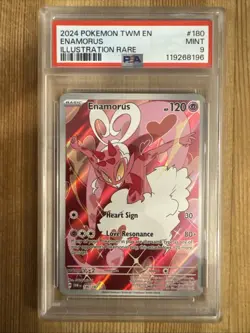 Enamorus - 180/167 - Illustration Rare Twilight Masquerade - Pokemon Card PSA 9 - Image 1