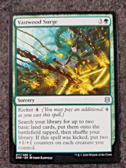 MTG Magic The Gathering Card Vastwood Surge Zendikar Rising.......... (DS3D1K6) - Image 1