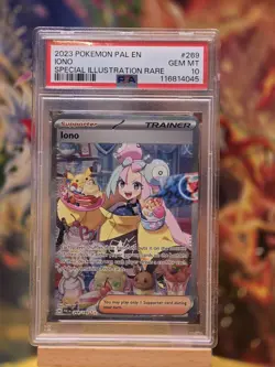 Pokemon TCG Iono Card Paldea Evolved Sir Alternative Art PSA 10 Gem Mint 269/193 - Image 1