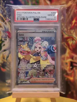 Pokemon TCG Iono Card Paldea Evolved Sir Alternative Art PSA 10 Gem Mint 269/193 - Image 3