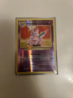 Nidorino 44/108 Pokemon TCG XY 2016 Card Evolutions Reverse Holo (Near Mint) - Image 1