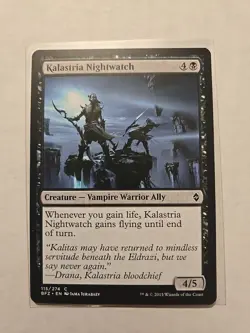 Kalastria Nightwatch - Battle for Zendikar - LP - MTG Magic - Common - Creature - Image 1