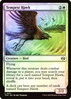 Foil Tempest Hawk [Tarkir: Dragonstorm] MTG - Image 1