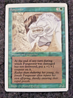 MTG - 3rd Edition - Revised - Fungusaur - Rare - mint Never played ....(DS3D1K6) - Image 1