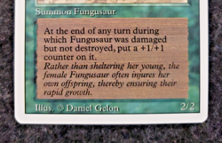 MTG - 3rd Edition - Revised - Fungusaur - Rare - mint Never played ....(DS3D1K6) - Image 5