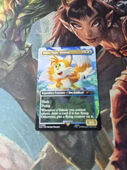 Miles "Tails" Prower NON-FOIL Sonic Secret Lair MTG Magic The Gathering - Image 1