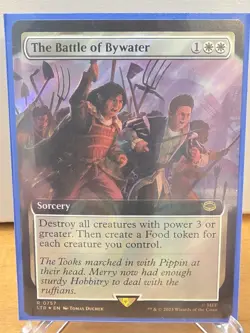 The Battle of Bywater #757 Extended Art Surge Foil Lord of the Rings MTG - Image 1