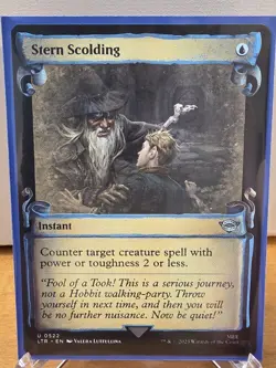 MTG Stern Scolding #522 - Showcase Scrolls, The Lord of the Rings - Image 1