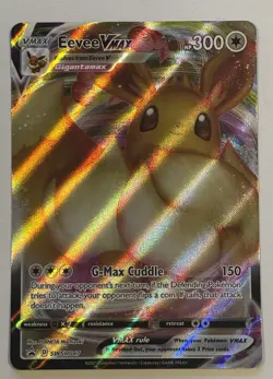 Pokemon Card TCG - Eevee VMAX SWSH087 Black Star Promo Shining Fates Near Mint - Image 3