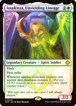 Foil Anafenza, Unyielding Lineage [Tarkir: Dragonstorm] MTG - Image 1