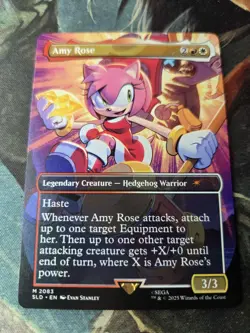 Amy Rose NON-FOIL Sonic Secret Lair MTG Magic The Gathering - Image 2