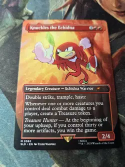Knuckles The Echidna NON-FOIL Sonic Secret Lair MTG Magic The Gathering - Image 2