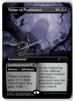 MTG Foil Virtue of Persistence Game Day & Store Championship Promos - LP English - Image 1