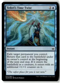 MTG Foil Teferi's Time Twist War of the Spark - MP English - Image 1