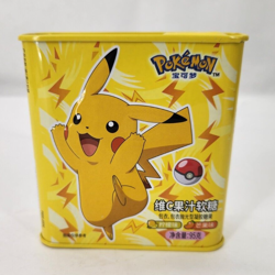 Pokemon Pikachu Raichu Vitamins Metal Tin Empty Tin Only - Image 1