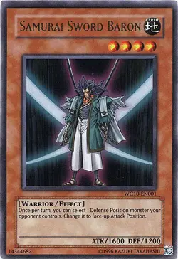 Samurai Sword Baron - WC10-EN001 - Ultra Rare - Limited Edition Lightly Played 5 - Image 1