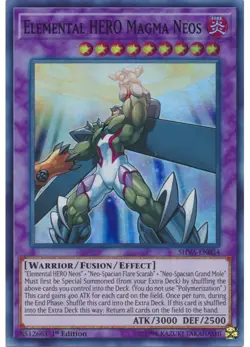 Yugioh - Elemental HERO Magma Neos (Super Rare) (1st Edition) - SHVA-EN034 P - Image 1