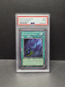Black Pendant MRL-003 - Super Rare Yugioh Card - 2002 Magic Ruler - PSA 9 - Image 1