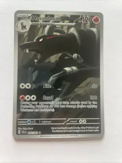 Pokemon TCG Houndoom Full Art Holo Card 066/064 Shrouded Fable Illustration Rare - Image 2