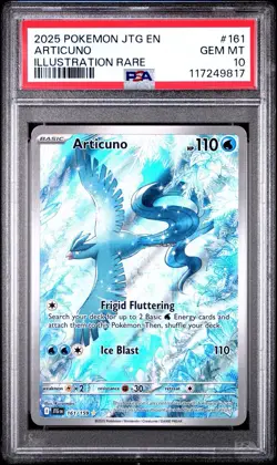 2025 POKEMON JTG EN-JOURNEY TOGETHER ILLUSTRATION RARE #161 ARTICUNO PSA 10 - Image 1
