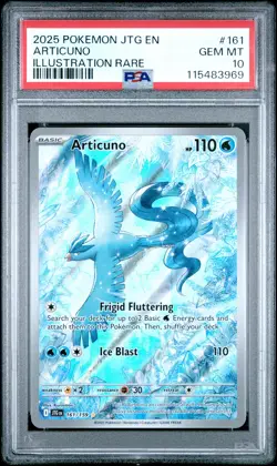 2025 POKEMON JTG EN-JOURNEY TOGETHER ILLUSTRATION RARE #161 ARTICUNO PSA 10 - Image 1