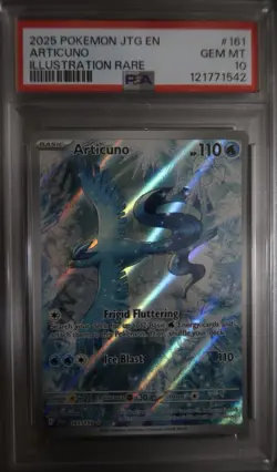 2025 POKEMON JTG EN-JOURNEY TOGETHER ILLUSTRATION RARE #161 ARTICUNO PSA 10 - Image 1