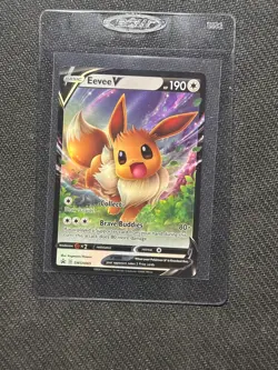 Eevee V SWSH065 Black Star Promo Pokemon Card NM-MT Condition - Image 1