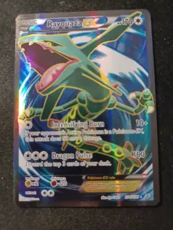 Pokemon Rayquaza EX Ultra Rare Full Art Holo Card Roaring Skies 104/108 - Image 1