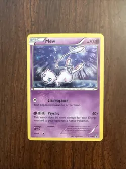 Mew XY192 X & Y Cosmos Holo Ultra Rare Black Star Promo Pokemon Card -NM - Image 1