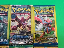 New Pokemon TCG Sun & Moon And XY 3 Card Booster Packs Assorted Lot X6 Sealed - Image 3