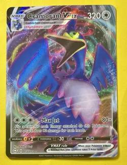 Cramorant VMAX 2021 Pokemon Sword & Shield Shining Fates FULL ART HOLO 55/072 - Image 1