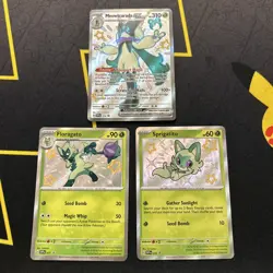 Meowscarada ex 078 Floragato 077 Sprigatito 076 NM Promo Set Pokemon Card (6s) - Image 1