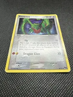 Rayquaza 3/17 Pop Series 1 TCG Promo Cosmos Holo Rare Pokemon Card 2006 - Image 3
