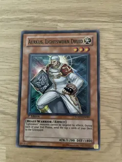 Aurkus, Lightsworn Druid LODT-EN081 1st Edition Super Rare Yu-Gi-Oh Card NM - Image 1