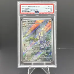 Pokemon TCG SV-Paradox Rift Mienshao Illustration Rare Card #200/182 PSA 10 Gem - Image 1