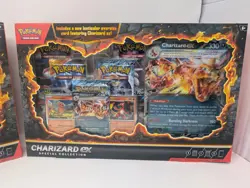 2x Pokemon Charizard ex Special Collection Box TCG Sealed Promo Cards Boosters - Image 3