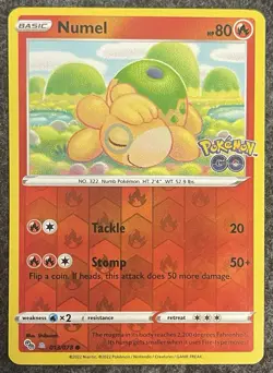 Numel Peelable Ditto Reverse Holo Pokemon Go TCG Card 013/078 Unpeeled NM - Image 1