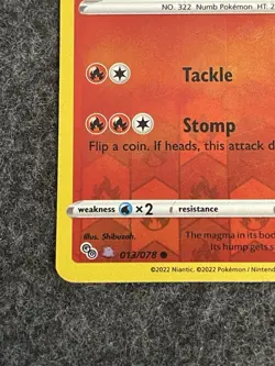 Numel Peelable Ditto Reverse Holo Pokemon Go TCG Card 013/078 Unpeeled NM - Image 2