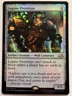 Lupine Prototype - FOIL PROMO - MTG Eldritch Moon - NM Rare Artifact Creature - Image 1