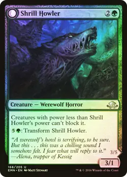 Magic The Gathering MTG SHRILL HOWLER FOIL Eldritch Moon NM Near Mint - Image 1