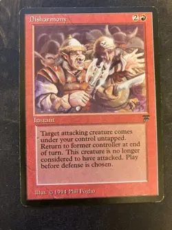 *** LEGENDS Disharmony *** LP+ Rare! - DUTY FREE - MtG Magic - Image 1