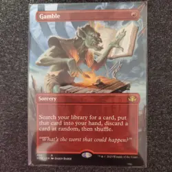 MTG Gamble - Borderless, NM-Mint, English Dominaria Remastered - Image 1